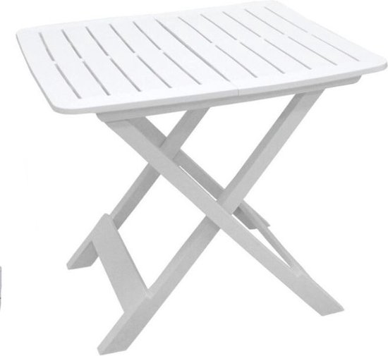 Campingtafel - Vouwbaar - Wit 80x60cm — afbeelding 5