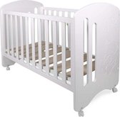 Interbaby Ledikant Lovely Junior 124 X 63 Cm Hout Wit/beige