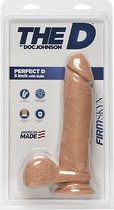 Perfect D - 8 Inch with Balls - Firmskyn - Flesh