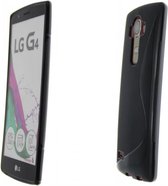S-Line Siliconen hoesje geschikt voor LG G4 Stylus, stoere Skin Case, schokabsorberend