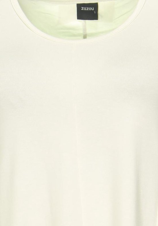 Zazou-A-lijn-shirt-korte-mouw-ecru | bol.com