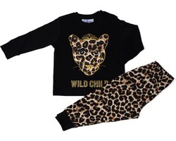 Fun2Wear - Pyjama Wild Child - Zwart - Maat 80 - Meisjes