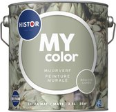 Histor MY Color Muurverf Extra Mat - Reinigbaar - Extra Dekkend - 2.5L - Boulder Lichen - Lichtgroen