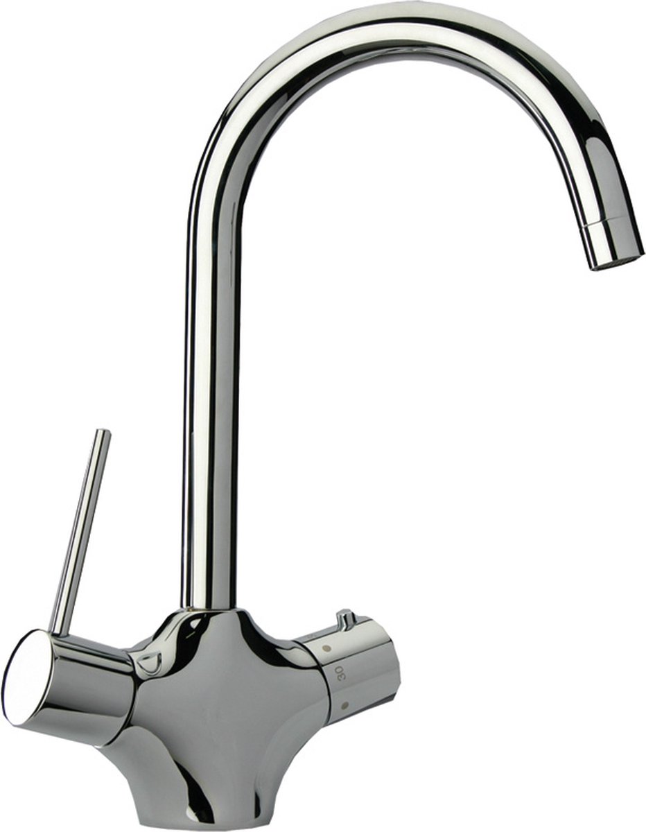 Keukenkraan Lanesto Florence 300, Chroom