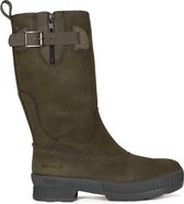 Outdoorlaarzen Dames 100% Waterdicht & Leer – Groen - Maat 37