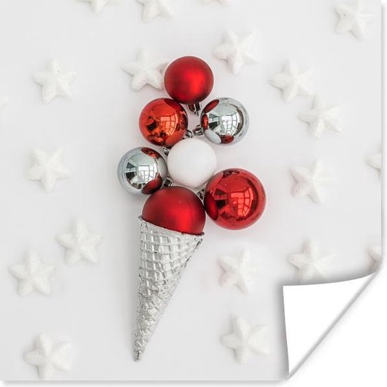 MIJOMA 16-delig set kerstboomballen, breukveilig, 2 maten 65mm