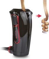 Bol.com HN® Automatische haarkrultang met keramische toermalijn-heater | digitaal led-display | zwart aanbieding
