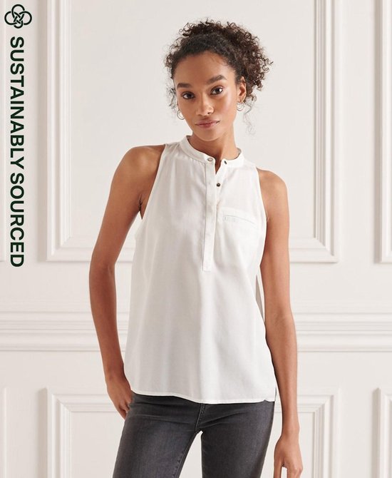 Superdry Dames Mouwloze blouse van Tencel | bol.com