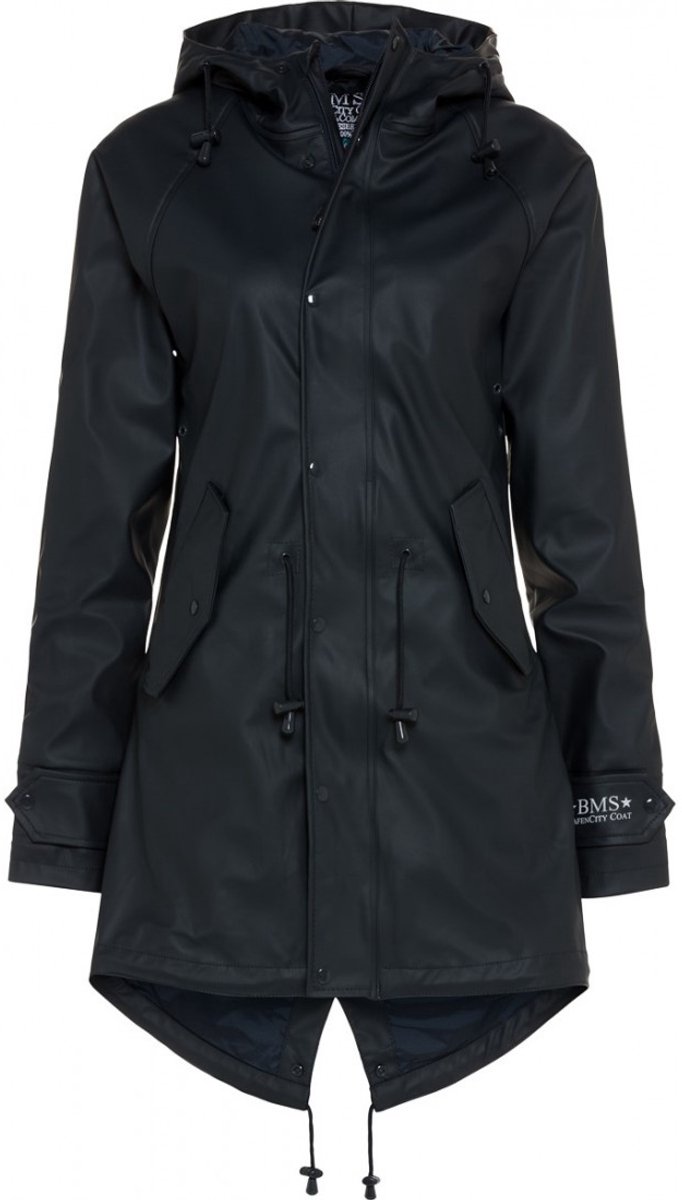 Donkerblauwe dames regenjas parka HafenCity® van BMS