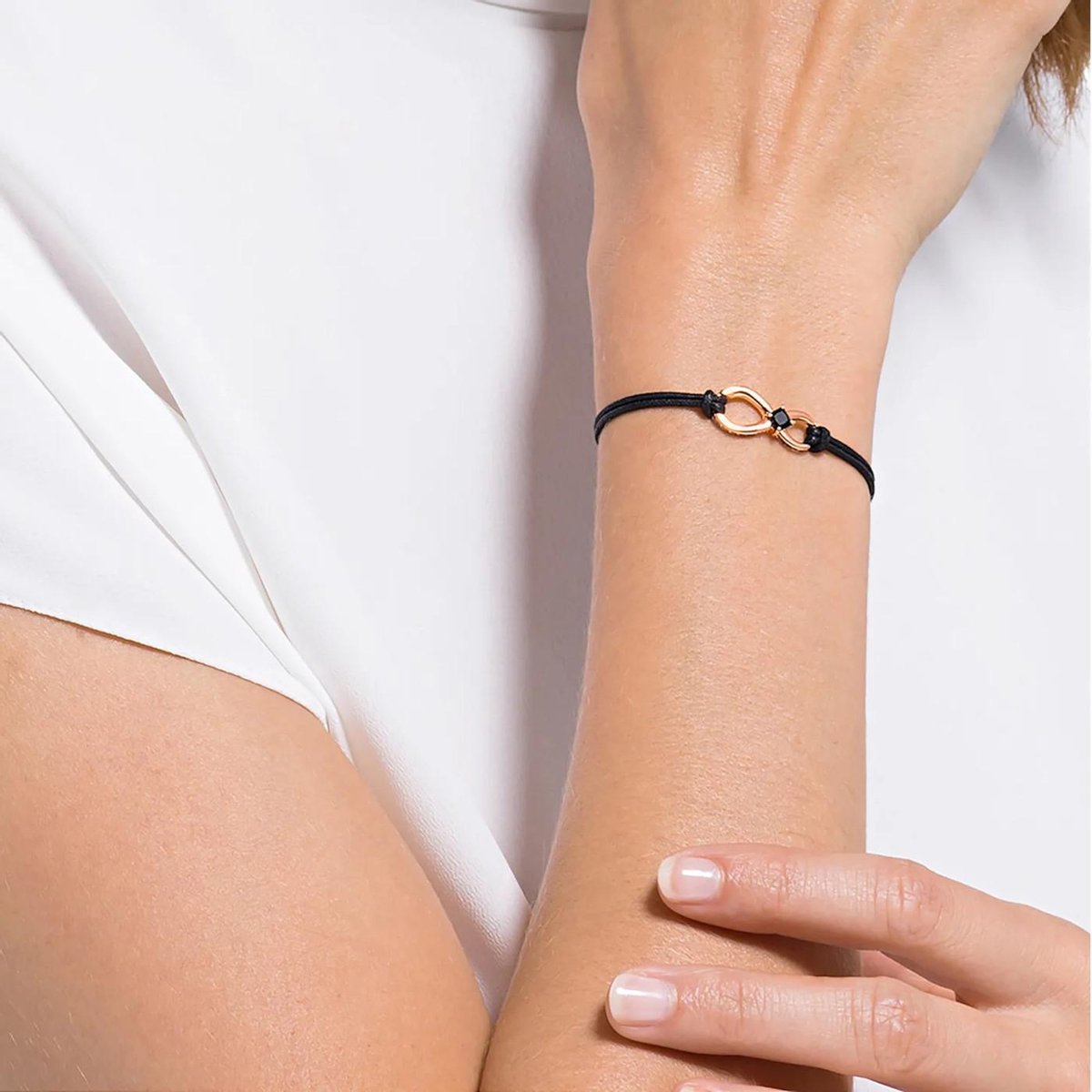 Normaal gesproken ondersteuning bevroren Swarovski Infinity Armband (Lengte: 24.00 cm) - Roségoudkleurig | bol.com