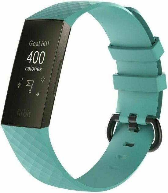 Bracelet silicone Fitbit Charge aqua Dimensions: Taille L bol