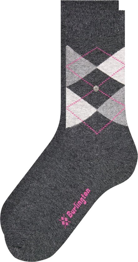Burlington Everyday 2-Pack gedessineerd katoen multipack sokken dames grijs - maat 36-41