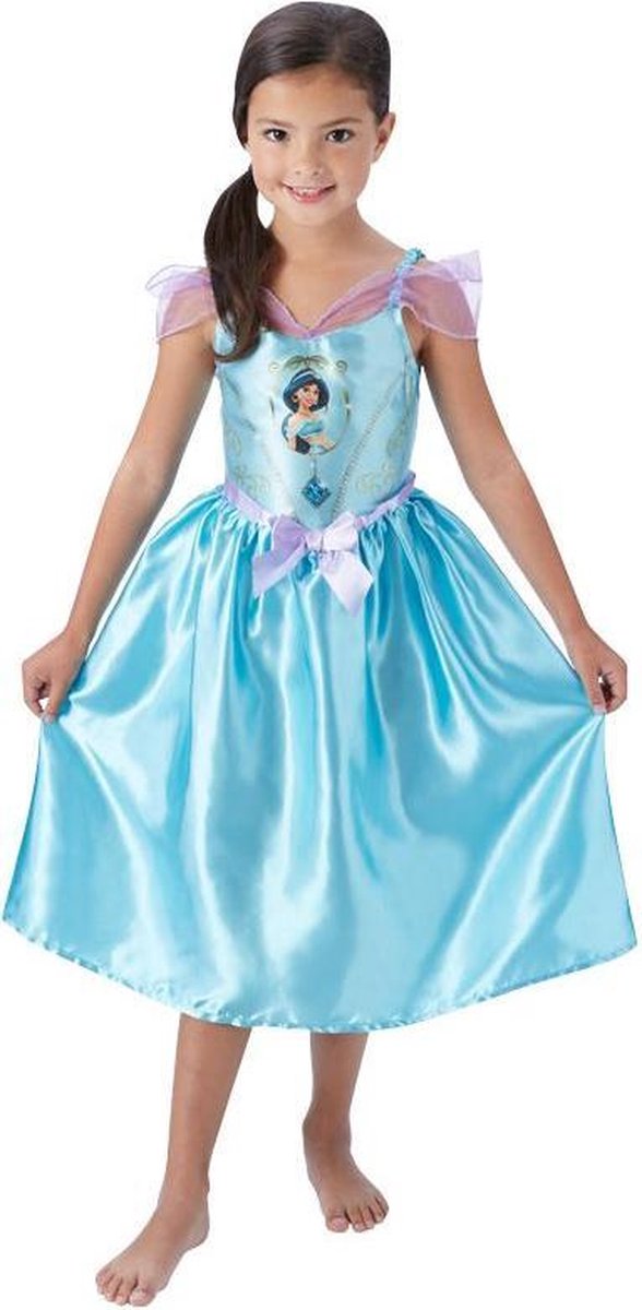 Rubie's Verkleedjurk Jasmine Aladdin Meisjes Blauw Maat 128-140