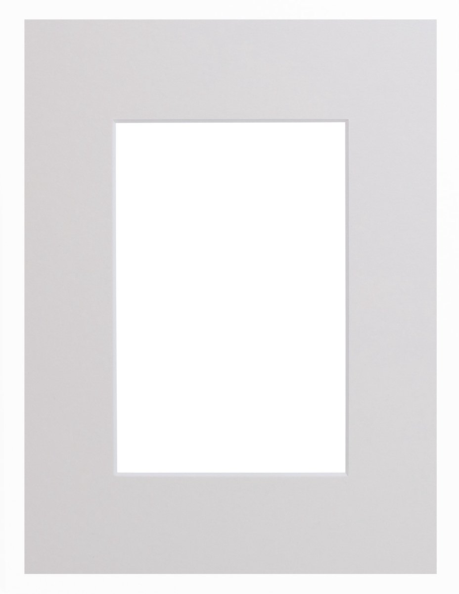Passe-partouts 225 Zeer Wit 50x70cm met 39x59cm uitsnede (5 stuks)