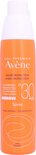 Oranje spuitbus Avène zonbescherming, SPF 30, 'HAUTE PROTECTION HIGH PROTECTION SPRAY', waterresistent.