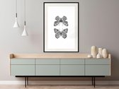 Artgeist - Schilderij - Butterfly Collection I - Multicolor - 30 X 45 Cm