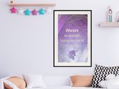 Artgeist - Schilderij - Always Be Yourself - Multicolor - 20 X 30 Cm