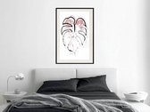 Poster - Black Leaf Outline-40x60