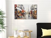 Doe-het-zelf op canvas schilderen - Life in Paris-60x40