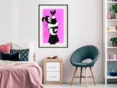 Artgeist - Schilderij - Banksy: Bomb Hugger - Multicolor - 30 X 45 Cm