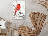 Doe-het-zelf op canvas schilderen - Red Bird-40x60