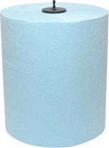 Handdoekrol blauw  2-laags 21x150mtr