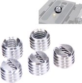 Frgyee Lot De 2 Adaptateurs Pour Support De Lampe 3/8" Vers 1/4" Adaptateur Fileté Pour Support De Microphone Sur Trépied D'appareil Photo