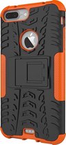 GadgetBay Shockproof bescherming hoesje iPhone 7 Plus 8 Plus case - Oranje
