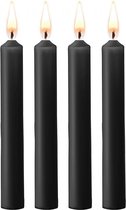 Teasing Wax Candles - Parafin - 4-pack - Black - Massage Candles - OUCH! Play candles