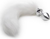 White Tail Buttplug - Silver - Butt Plugs & Anal Dildos -