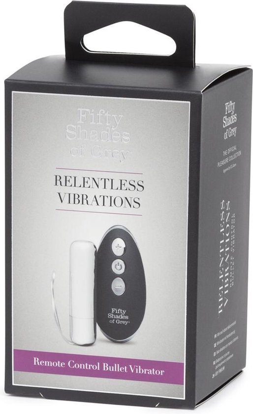Relentless Vibrations Remote Control Bullet Vibe Black/Silver