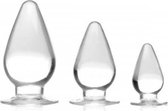 Triple Cones Anaalplug Set van 3 - Transparant - Sextoys - Anaal Toys