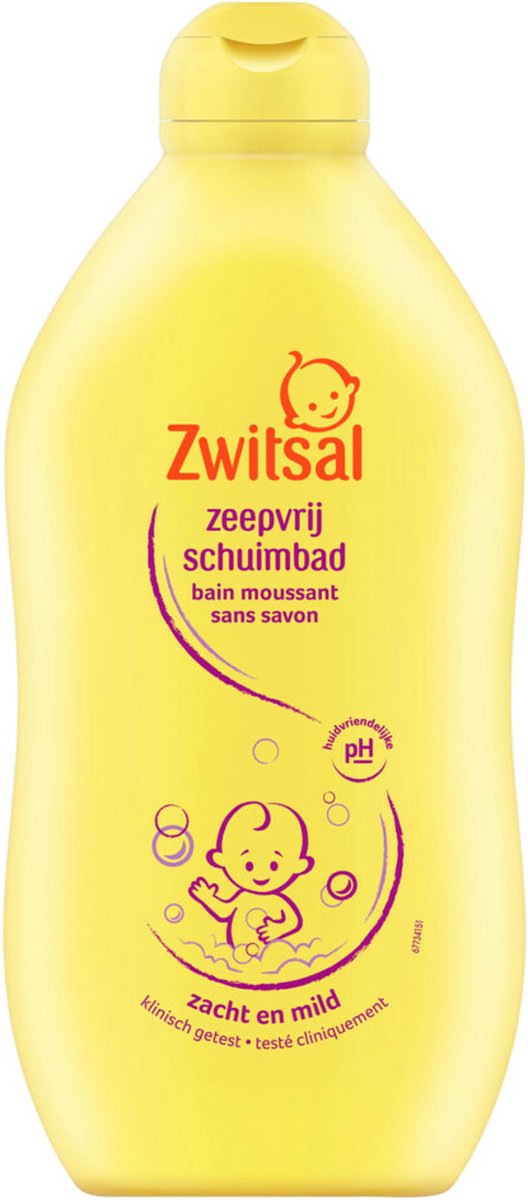 6x Zwitsal Zeepvrij Schuimbad 400 ml — afbeelding 3