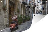 Muurdecoratie Straat - Palermo - Italië - 180x120 cm - Tuinposter - Tuindoek - Buitenposter