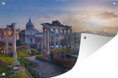 Tuindecoratie Rome - Zon - Italië - 60x40 cm - Tuinposter - Tuindoek - Buitenposter