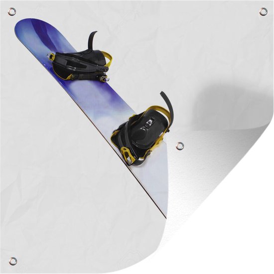 Un gros plan d'un poster de jardin snowboard 50x50 cm - petit - Toile de jardin / Toile d'extérieur / Peintures d'extérieur (décoration de jardin)