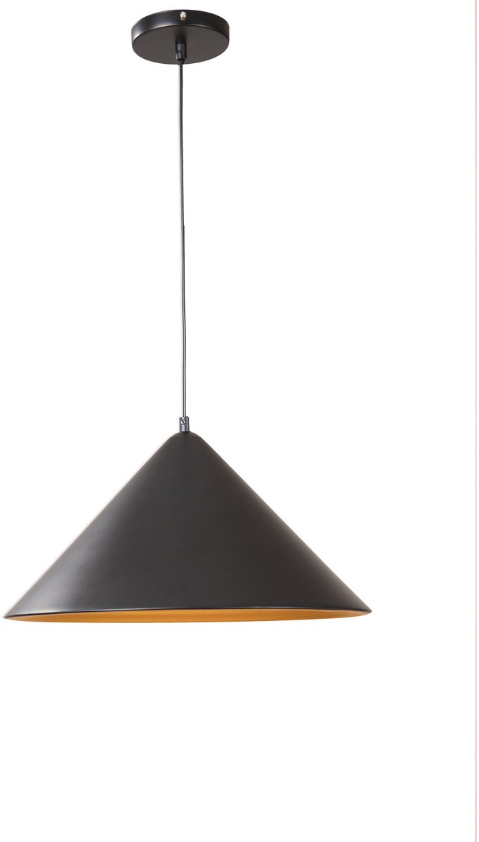 Hanglamp Zwart met Gouden Binnenkant - Scaldare Orvinio
