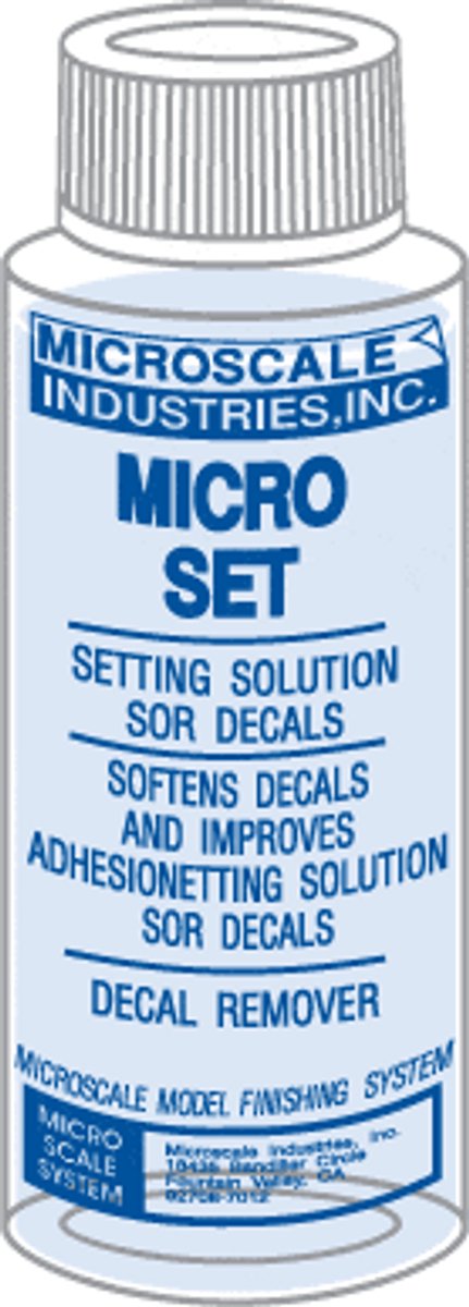 Microscale Modelbouwdecoratie - MI01 Micro Set Solution Decal vloeistof