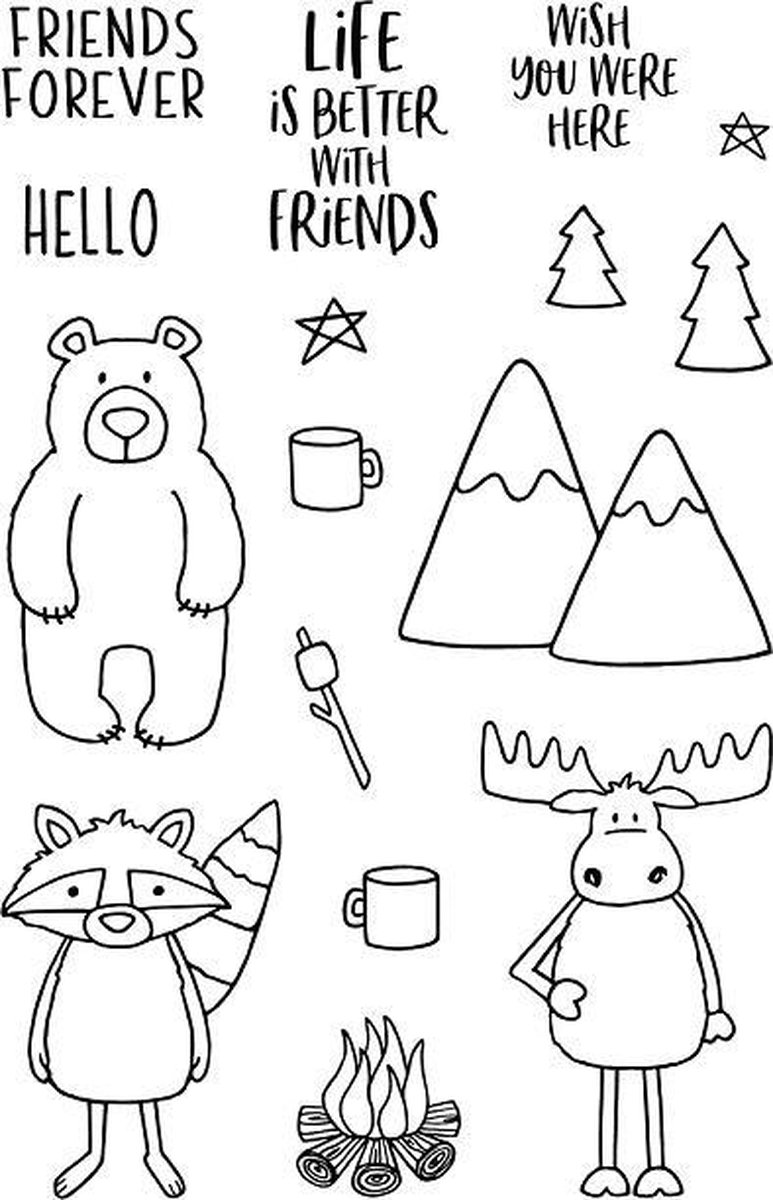 Outdoors Clear Stamps (JD049) (DISCONTINUED)