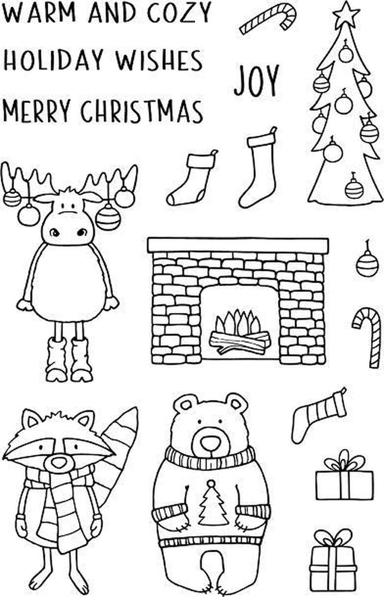 Warm and Cozy Clear Stamps (JD052) (DISCONTINUED)