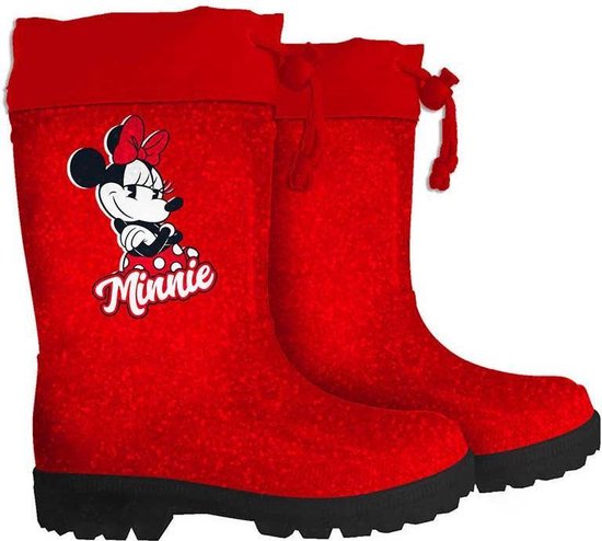 Disney Bottes de pluie pour femmes Minnie Mouse Filles PVC Rouge Taille 27- 28 | bol.com