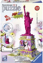 Ravensburger Statue of Liberty Pop Art - 3D Puzzel gebouw van 108 stukjes