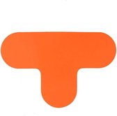 T-stuk -   Oranje  290 x 190 mm Anti-slip-vloersticker