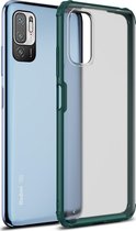 Xiaomi Redmi Note 10 5G Hoesje - Mobigear - Shockproof Serie - Hard Kunststof Backcover - Groen - Hoesje Geschikt Voor Xiaomi Redmi Note 10 5G