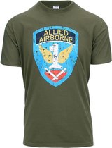 Fostex Garments - T-shirt Allied Airborne (kleur: Groen / maat: XL)