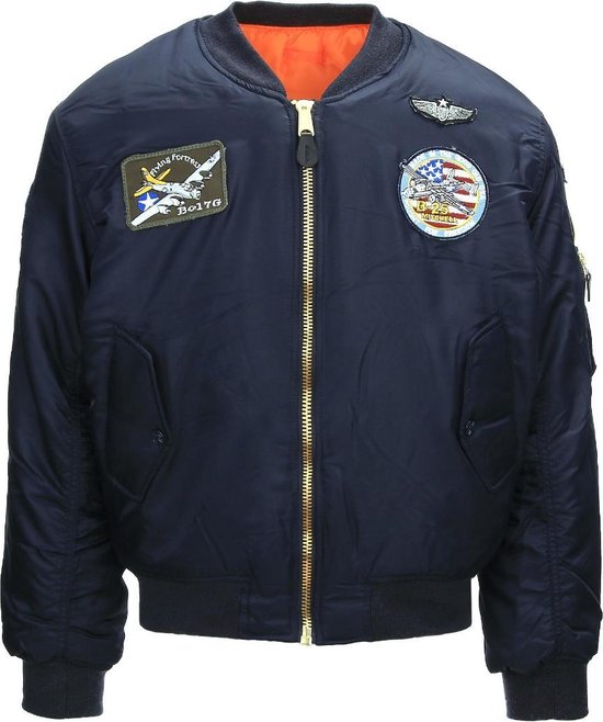 Fostex MA-1 bomber jack USAF blauw- Heren