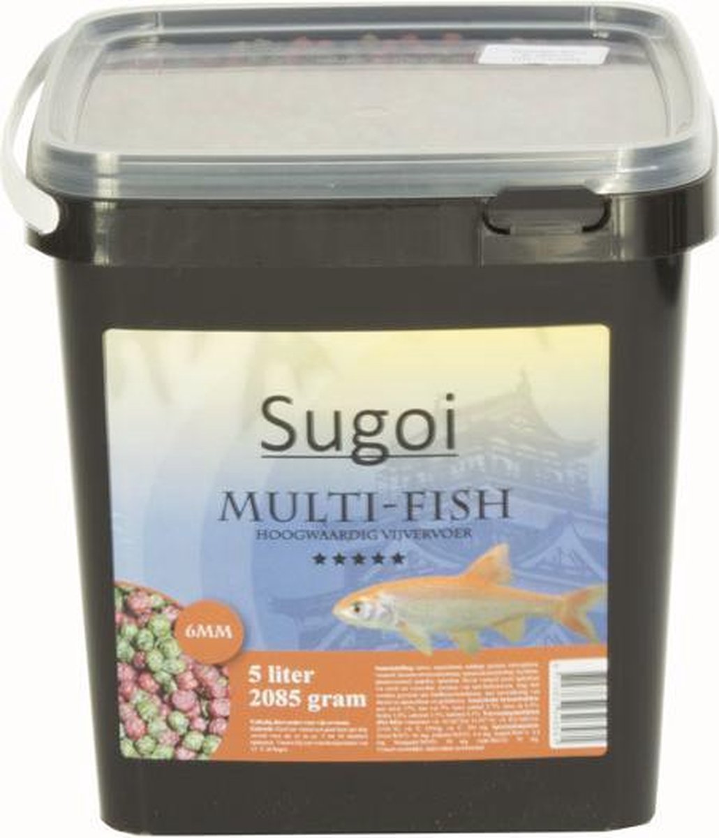 Multi Fish vijvervoer 6 mm 5 liter Oosterik Home
