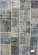Vloerkleed Vintage 198x290 cm Handgeknoopt Patchwork Tapijt tapijten woonkamer