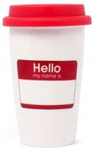 ThumbsUp! Hello, my name is Reismok - 275 ml - Keramiek - Wit