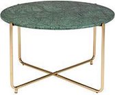 Nancy's Hamilton Vierkante Tafel - Modern - Groen, Goud - Marmer, IJzer - 70 cm x 70 cm x 40 cm